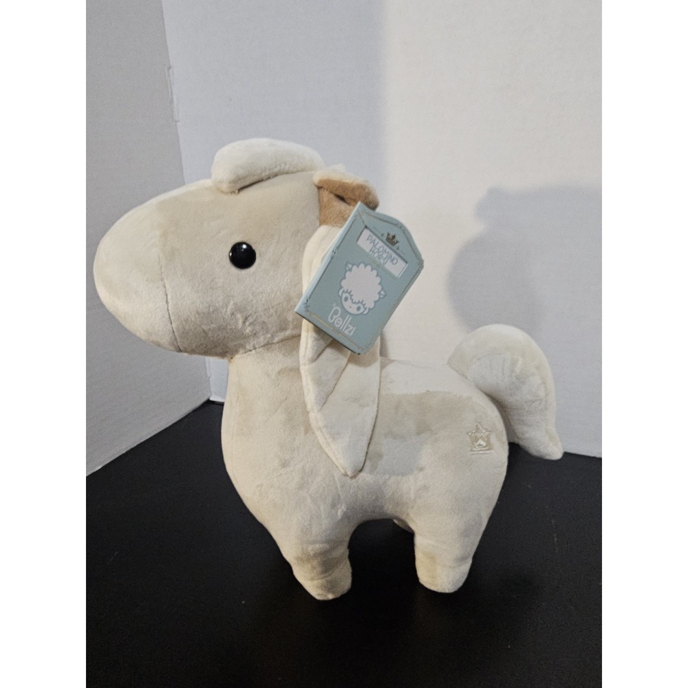 Bellzi Palomino Horse Plush Stuffed Animal Cream White 11" With Tags